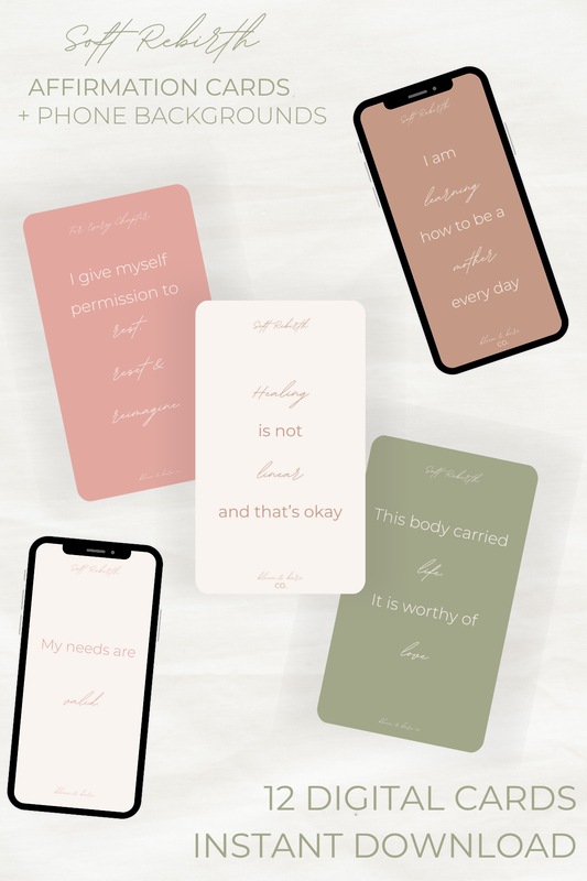 Soft Rebirth™ | Postpartum Affirmation Card Set